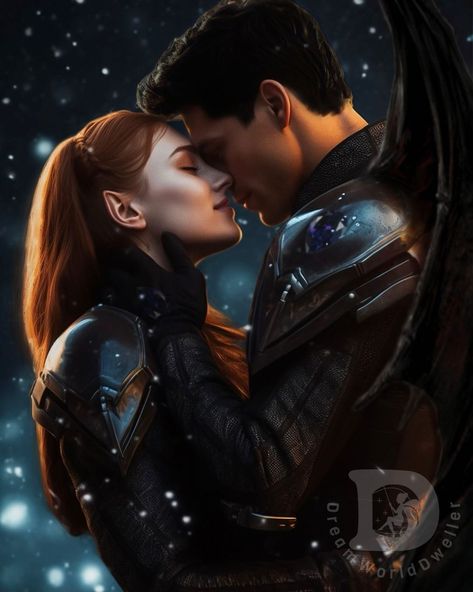 Digital Art & Books on Instagram: “Shipping Az with anyone is like tiptoeing through a minefield of fan theories, yet I made a promise to create Gwynriel, so here they are!…” Gwynn And Az, Azriel And Gwyn Fanart, Gwyn And Az, Gwynriel Fan Art, Az And Gwyn, Ariel And Gwyn, Gwyn Acotar, Charlie Bowater, Feyre And Rhysand