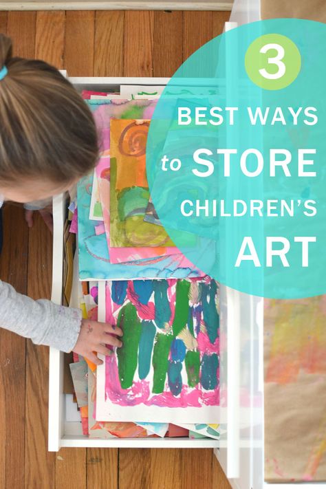 Three Best Ways to Store your Child's Art - ARTBAR Storing Kids Artwork, Save Kids Artwork, Kids Artwork Storage, Organizing Kids Artwork, Kids Holiday Art, Kids Art Display Wall, Kids Art Storage, Classroom Art Display, Displaying Kids Artwork