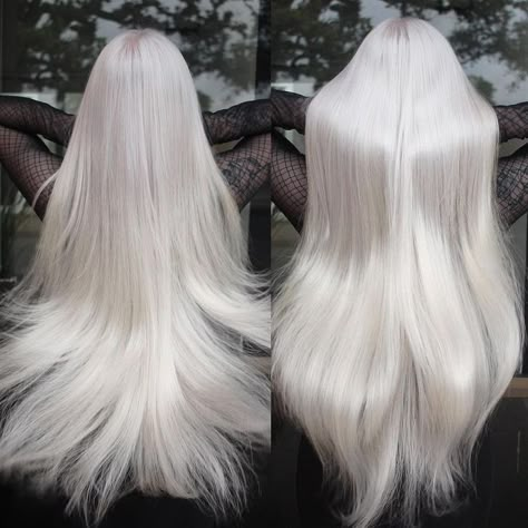 Hair Doctor, Long White Hair, White Blonde Hair, Platinum Hair, Hair Stylies, White Blonde, Platinum Blonde Hair, Hair Dye Colors, Hair Reference