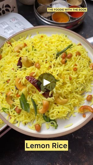 Lemon Fried Rice, Lemon Rice Recipes, Chana Dal, Urad Dal, Flavored Rice, Rice Mix, Lemon Rice, Cooked Rice, Rice Dish