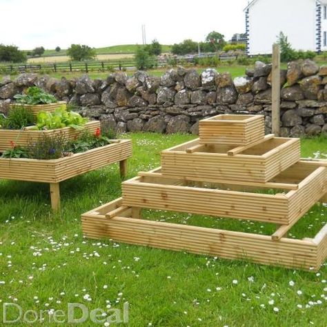 pyramid planter Strawberry Towers, Pyramid Planter, Strawberry Tower, Planters For Sale, Pyramid, Garden Furniture, Wood, For Sale, Furniture