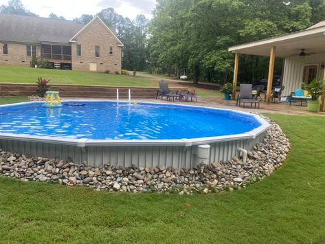 Semi Inground Pool - Cost - FAQ's Reviews, Advice & Pictures Semi Inground Pool Ideas Backyards, Deck Around Above Ground Pool, Semi Inground Pool Deck, Above Ground Pool Designs, Above Ground Pool Inground, Decks For Above Ground Pools, Semi Above Ground Pool, Semi Inground Pool Ideas, Inground Pool Cost