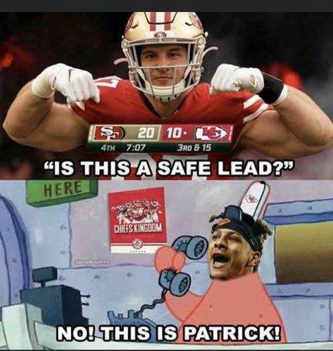 Funny Nfl Pictures, Eagles Vs Chiefs, Chiefs Memes, Kansas City Chiefs Funny, Nfl Jokes, Sports Joke, Funny Nfl, Funny Football Videos, Nfl Funny