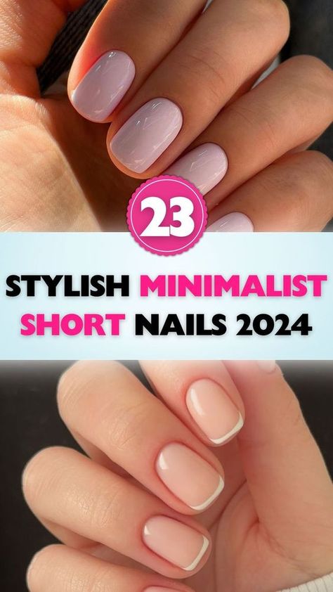 Upgrade your look with these stylish minimalist short nails for 2024. Perfect for a modern, sleek appearance! Short Nails Professional, Modern Minimalist Nails, Manicure Inspo For Short Nails, Super Short Manicure, Short Natural Manicure, Professional Short Nails, Nail Color Short Nails, Short Nails 2024 Trends Summer, Short Summer Nails 2024 Simple