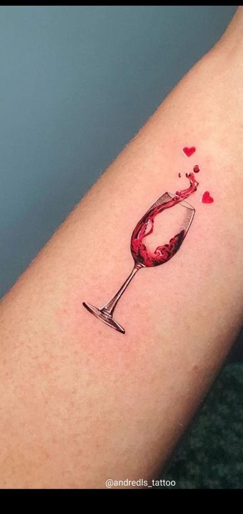 Wine Glass Tattoo Ideas, Wine Tattoos Best Friend, Gin Tattoo Ideas, Wine Tatoos Ideas, Book And Wine Tattoo, Wine Tattoos For Women, Wine Glass Tattoo Friends, Wine Glasses Tattoo, Wine Tattoo Best Friend