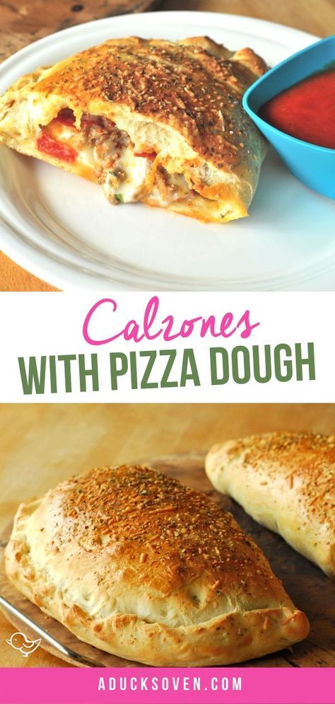 Calzone With Pizza Dough, Calzone Recipe With Pizza Dough, Calzones With Pizza Dough, Easy Calzone, Calzone Recipe Easy, Pizza Dough Recipes, Homemade Calzone, Recipes Pizza, Calzone Recipe