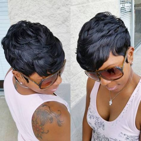 African American Women Short Haircuts                                                                                                                                                     More Black Pixie Haircut, 27 Piece Hairstyles, Hair 2016, African Ladies, Short Hairdos, Short Human Hair Wigs, American Shorthair, Sassy Hair, Quick Weave