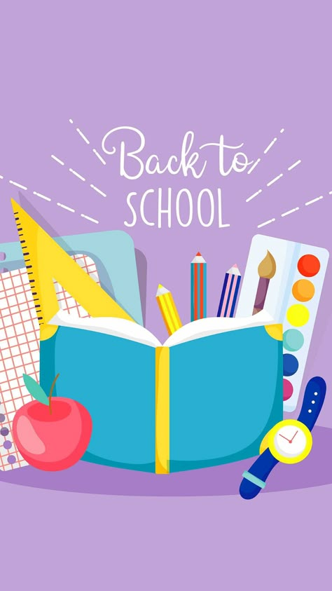 Back To School Wallpaper Cute Back To School Wallpapers, Back To School Iphone Wallpaper, Back To School Wallpapers And Quotes, Back To School Wallpaper Backgrounds, Back To School Wallpaper Aesthetic, School Wallpaper Aesthetic, Organizing School Supplies, Month Wallpaper, Back To School Background