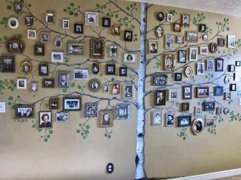 Family Tree Mural, Family Tree With Pictures, Family Tree Wall Art, Family Tree Photo, Family Tree Art, Trendy Family, Tree Mural, Family Tree Wall, Ideas Family