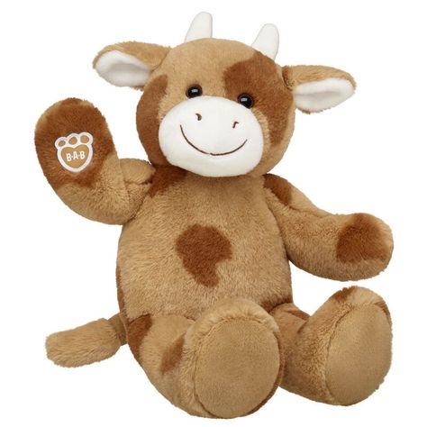 Build A Bear Stuffed Animals, Build A Bear Animals, Build A Bear Bear, Build A Bear Shop, Cow Stuffed Animal, 20th Bday, Bear Ideas, Animal Hugs, Build A Bear Outfits