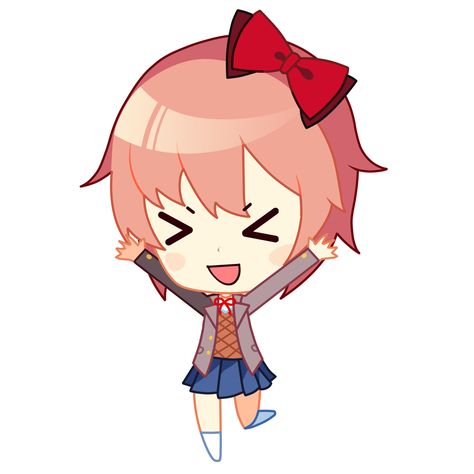 Ddlc Chibi Sprite, Ddlc Sayori Icon, Sayori Widget, Sayori Nendoroid, Sayori Kinnie Bingo, Ddlc Widget, Ddlc Widgets, Ddlc Chibi, Doki Doki Sayori