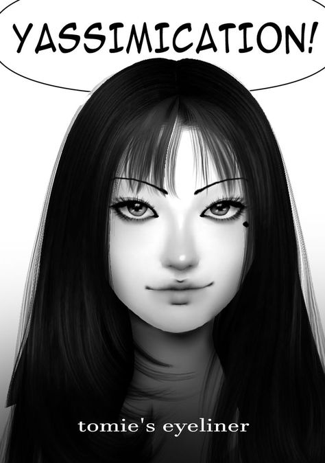 tomie anime manga eyeliner cc for sims 4 Sims 4 Cc Goth, Los Sims 4 Mods, Sims 4 Piercings, Sims 4 Cc Eyes, The Sims 4 Skin, Sims 4 Anime, The Sims 4 Pc, Free Sims 4, Sims 4 Cc Makeup