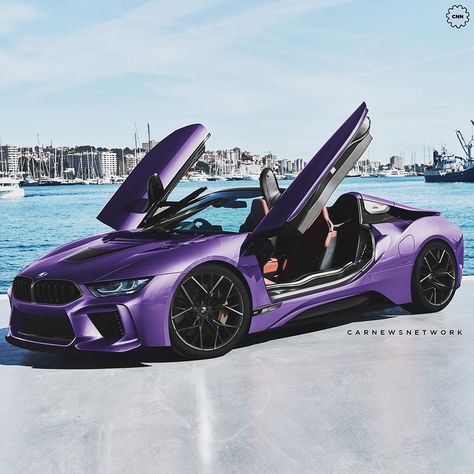 Purple Car, Luxury Photography, Cars Auto, Bmw I8, Import Cars, Ferrari Car, Super Luxury Cars, Toyota Supra, Exotic Cars