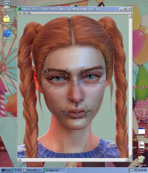 Los Sims 4 Mods, Sims 4 Piercings, Face Piercings, Sims 4 Cc Makeup, Sims 4 Body Mods, Tumblr Sims 4, Sims 4 Cc Folder, Free Sims, Face Accessories