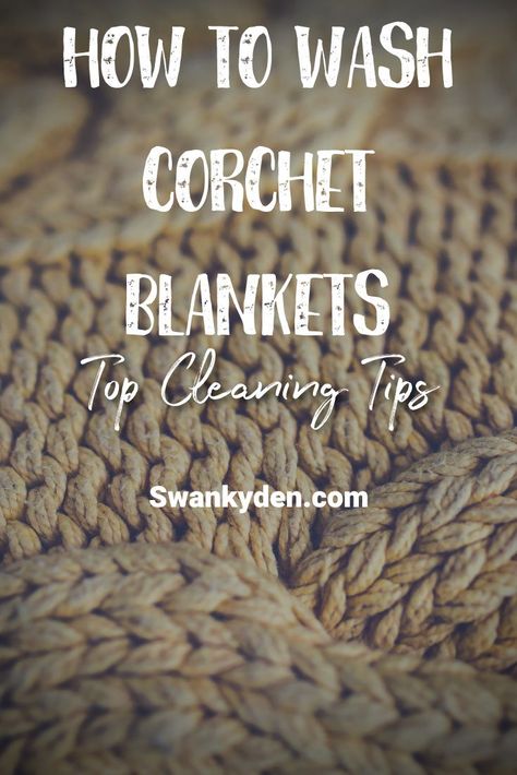 DIY Crocheting a blanket is a lot of hard work. Don't ruin your hard work and read this guide on how to wash a crochet blanket so your blanket stays pretty forever. How To Soften Crochet Blanket, How To Wash Crochet Blanket, How To Wash An Afghan Blanket, Washing Crochet Blanket, Crocheting A Blanket, Cable Knit Blankets, Arm Knitting Blanket, Heirloom Blanket, Finger Crochet