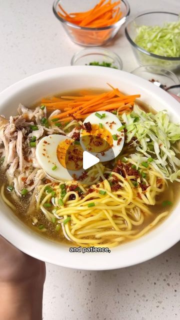 Pepper.ph on Instagram: "Noodle soups are better than plain soups!! Example: this homemade chicken mami. You get chewy egg noodles, shredded chicken, crunchy veg, plus all your fave toppings!

Bony chicken parts are key to a good stock! Look for wings and neck, even feet if you can find them. Some groceries pack and label these parts as a soup pack.

🍜 Check out pepper.ph for complete recipes! Search “chicken mami” for this one.

📲 Let’s talk food! Join Pepper’s Telegram group, link in bio.
💛 Love what we do? Sign up for Pepper Plus for lifetime access to more recipes, taste tests, and more!" Chicken Mami, Chicken Parts, Bio Love, Noodle Soups, Egg Noodles, Filipino Recipes, Taste Testing, More Recipes, Shredded Chicken