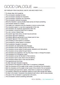 Creative Writing Worksheet – Dialogue (PDF) When it comes to writing dialogue, you could do worse than follow the rules of Just a Minute: no hesitation, repetition or deviation. It always amazes me that considering how much cheaper good dialogue is than CGI, stunts, sets, and costumes, it isn’t used to better effect. Theatre scripts provide excellent inspiration for good… Character Introduction Writing, Character Introduction Ideas, Good Dialogue, Comic Book Writing, Dialogue Writing, Creative Writing Worksheets, To Do List Printable, Writing Blog, Creative Writing Tips