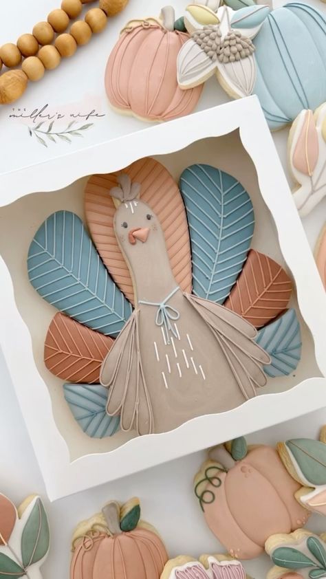 Melissa Matthews | Fall releases are listed at @thecookiery.ca !!! I have also added everything to my site in STL form! If you are wanting to buy fall STL’s... | Instagram Decorated Fall Cookies, Fall Cookies Decorated, Halloween Decorated Cookies, Fall Sugar Cookies, Turkey Cookie, Fall Decorated Cookies, Thanksgiving Baking, Carnival Gift, Cookies Decorated With Royal Icing