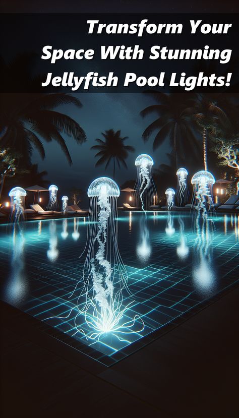 Illuminate your space with mesmerizing jellyfish pool lights! These stunning lights will transform your pool into a magical oasis. Perfect for adding a touch of whimsy and elegance to any outdoor setting. Get your own jellyfish pool lights today and create a captivating ambiance in your backyard. Jellyfish Lights, Jellyfish Lantern, Lights Outside, Jellyfish Light, Pool Lights, Pool Decor, Outdoor Setting, Color Changing Led, Outdoor Settings