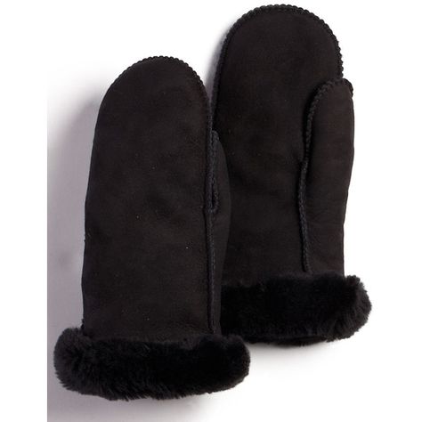 FRR Alaska Shearling Sheepskin Mittens in Black ($70) ❤ liked on Polyvore featuring accessories, gloves, black, sheepskin gloves, mitten gloves, shearling mittens, mitt and sheepskin mittens Black Mittens, Women's Mittens, Sheepskin Gloves, Gloves Fashion, Fur Accessories, Gloves Black, Black Gloves, Leather Gloves, Mitten Gloves