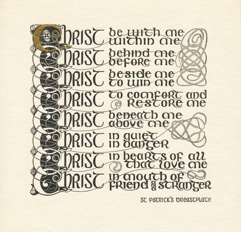 We have performed a song where A.Pärt uses final verses of 'St. Patrick's Breastplate' (also known as The Deer's Cry) - prayer attributed to one of Ireland’s most beloved patron saints St.Patrick. This prayer was used as a shield for divine protection before going into battle St Patrick Prayer, Celtic Prayer, Irish Theme, Illustrated Cards, Irish Quotes, Writing Crafts, Scripture Reading, Craft Quotes, Saint Patrick's Day