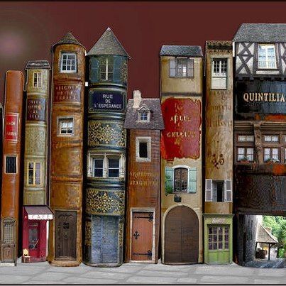 Book Spine, Book Sculpture, Fairy Book, Fairy Doors, Fairy Houses, Fairy House, Book Nooks, Old Books, Objet D'art