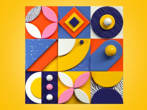 Geometric Abstract Composition by Solver 3D (Eka) on Dribbble 3d Poster, Generative Design, 3d Abstract, Abstract Composition, Composition Design, Statement Art, Ads Creative, Creative Jewelry, Geometric Abstract