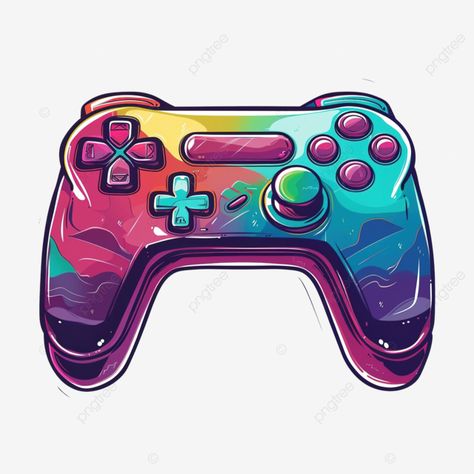 cartoon video game controller gaming joystick minimal Gaming Clipart, Cartoon Video, Cartoon Video Games, Game Png, Video Game Controller, Transparent Image, Game Controller, Png Transparent, Design Resources