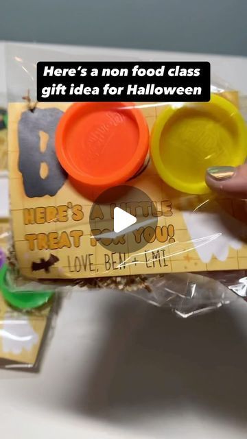 Meagan Carloss on Instagram: "I don’t know about you by my kids get PLENTY of candy for Halloween. Here is a non food, allergy friendly class gift idea. I used these last year and they were a hit! The printable is available for FREE 99 in my teacher pay teachers store (link in bio). The supplies needed are in my Amazon storefront comment BOO and I’ll send you the link! 👻👻👻" Food Allergy, Class Gift, My Teacher, Amazon Storefront, Allergy Friendly, Teacher Store, I Don T Know, Teacher Pay Teachers, Allergies