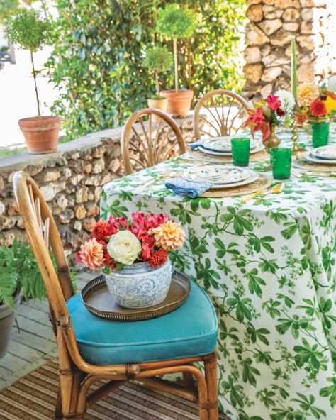 Vibrant Tablescape, September Days, Golden Aura, Porch Table, Southern Lady, Southern Ladies, Dinner Menu, Table Setting, Tablescapes