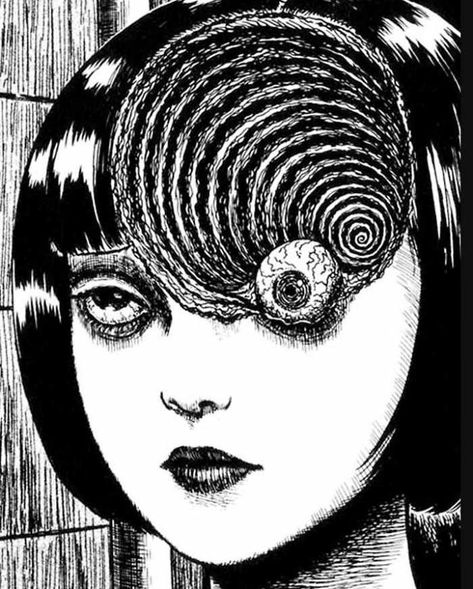 Horror Drawing, Japanese Horror, Junji Ito, Creepy Art, Anime Tattoos, Pen Art, Surreal Art, Art Sketchbook, Dark Art