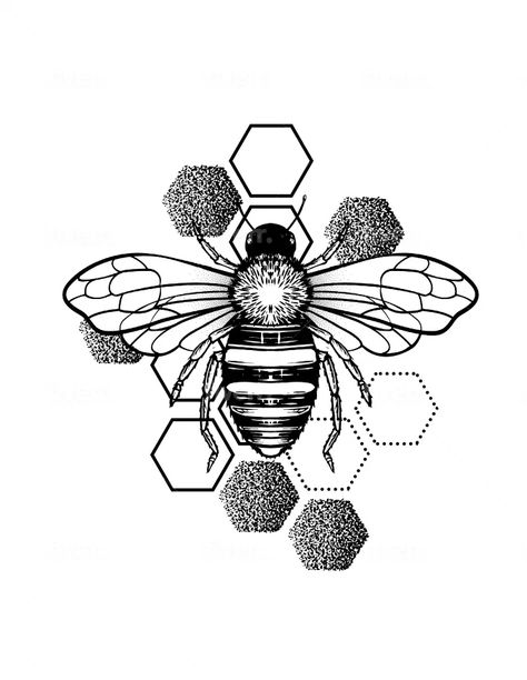 I will design a geometric tattoo for you Geometric Honeycomb Tattoo Design, Geometric Insect Tattoo, Geometric Honeycomb Tattoo, Hexagon Tattoo Design, Small Bff Tattoos, Tattoo Coverups, Geometric Tattoo Stencil, Geometric Tattoo Sleeve Designs, Hexagon Tattoo