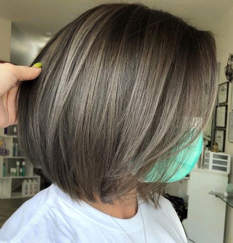 30 Trendy Mushroom Brown Hair Color Ideas for 2021 - Hair Adviser Ash Brown Hair With Highlights, Mushroom Brown Hair Color, Mushroom Brown Hair, Grey Brown Hair, Brown Bob Hair, Light Brunette Hair, Brown Hair Color Ideas, Mushroom Hair, Mushroom Brown