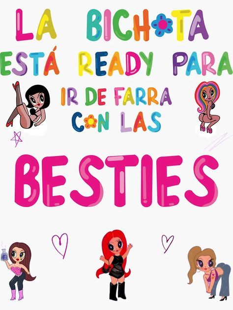 "BESTIES KAROL G LYRICS TOUR MERCH" Sticker for Sale by Keeley Curtis-Verdeja | Redbubble Karol G Lyrics, Singer Inspiration, Hispanic Aesthetic, Whatsapp Wallpaper Cute, Personal Gifts, Dragon Puppet, 24th Birthday, Whatsapp Wallpaper, Tour Merch