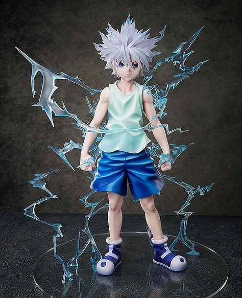 Crunchyroll Store on Twitter: "Fans of "HUNTER x HUNTER" won't want to miss out on adding this massive 1/4 scale figure of Killua Zoldyck to their collection! 🔥⚡ Be sure to pre-order with Gon, sold separately! GET: https://t.co/PBVmnYSNzl https://t.co/7TRioudLMz" / Twitter Hxh Merch, Hunter X Hunter Figures, Hunter X Hunter Killua, Action Figures Anime, Anime Action Figures, Killua Zoldyck, Metal Gear Rex, Anime Toys, Frame Arms Girl