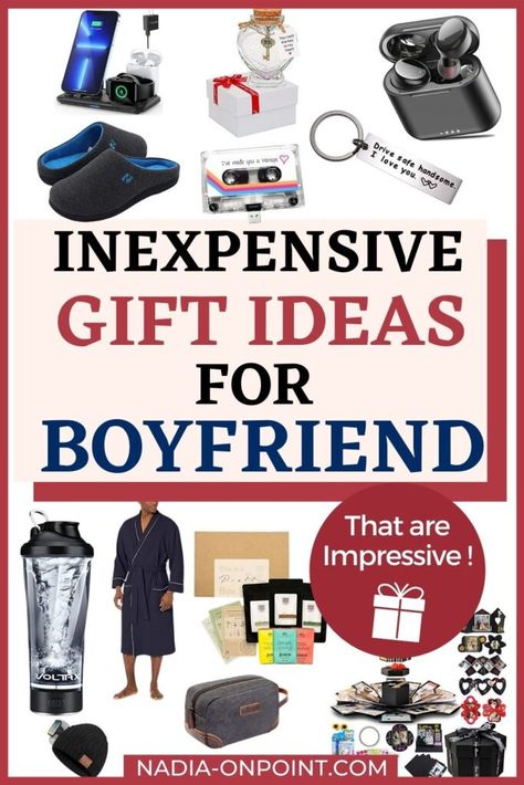 Inexpensive Gifts for Boyfriend that are Impressive Cheap Gifts For Boyfriend, Inexpensive Gifts For Men, Low Budget Gifts, Inexpensive Birthday Gifts, High Tech Gifts, Gift Ideas For Boyfriend, Boyfriend Anniversary, Inexpensive Gifts