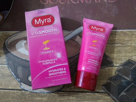 Myra VitaSmooth Hydrating Facial Moisturizer with vitamin E & Pro- Moisture Formula - Hydrates & Smoothen - Has Pro-Vitamin B5 & ProMoisture formula that help seal skin's natural moisture, making it more supple - Enriched w/ antioxidant Vit. E w/c protects & nourishes skin to help keep it healthy w/ a youthful glow - Has a light & non- greasy formula making it ideal for use at daytime, under makeup or at night. Hydrating Facial, Beauty Regimen, Vitamin B5, Facial Moisturizer, Natural Skin, Vitamin E, At Night, Shampoo Bottle, Vitamins