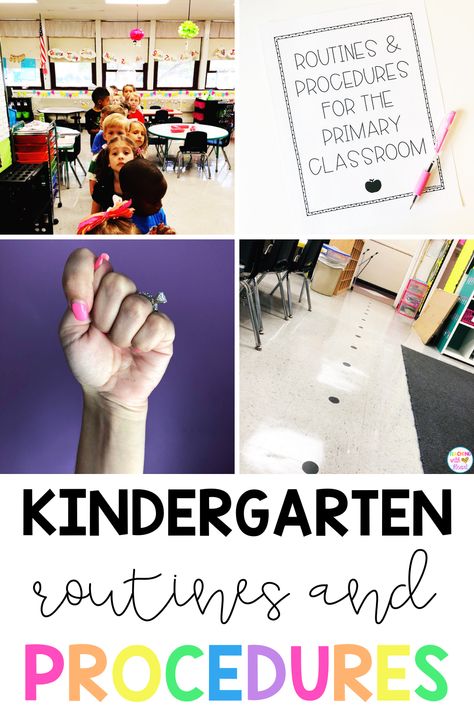 Effectively manage your kindergarten classroom by teaching routines and procedures during the first few days of school. Learn which routines are the most important and download the FREE ultimate routines and procedures list for your kindergarten classroom! Routines And Procedures Checklist, Procedures Checklist, Kindergarten Routines, Routines And Procedures, Classroom Routines And Procedures, Classroom Economy, Beginning Of Kindergarten, Kindergarten Anchor Charts, Classroom Management Elementary