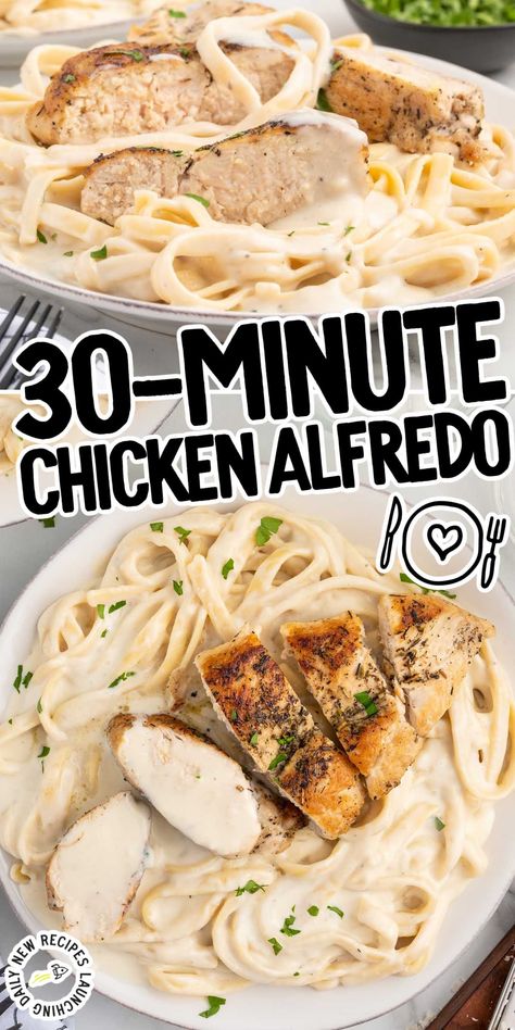 Discover the ultimate comfort food with our chicken Alfredo recipe, where succulent chicken and creamy Alfredo sauce create a truly irresistible meal. Rotisserie Chicken Alfredo, Chicken Alfredo Recipe, Alfredo Bake, Creamy Alfredo Sauce, Chicken Fettuccine Alfredo, Chicken Alfredo Bake, Chicken Breast Cutlet, Pasta Recipes Alfredo, Chicken Alfredo Recipes