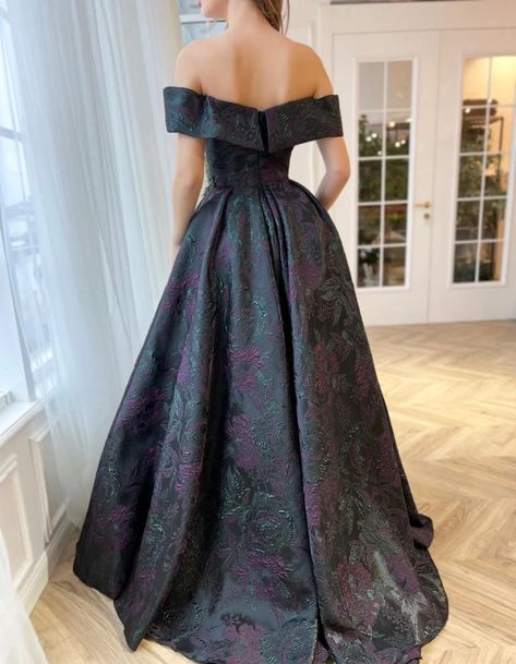 Teuta Matoshi Dresses, Matoshi Dress, Floral Ball Gown, Lavender Gown, Teuta Matoshi, 2025 Wedding, Taffeta Dress, Custom Size Dresses, Brocade Fabric