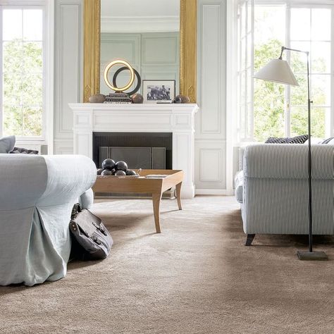 50 Living Room Carpet Ideas Beige Carpet Living Room, Brown Carpet Living Room, Brown Couch Living Room, Classy Living Room, Textured Carpet, Brown Carpet, White Carpet, Neutral Living Room, Beige Carpet