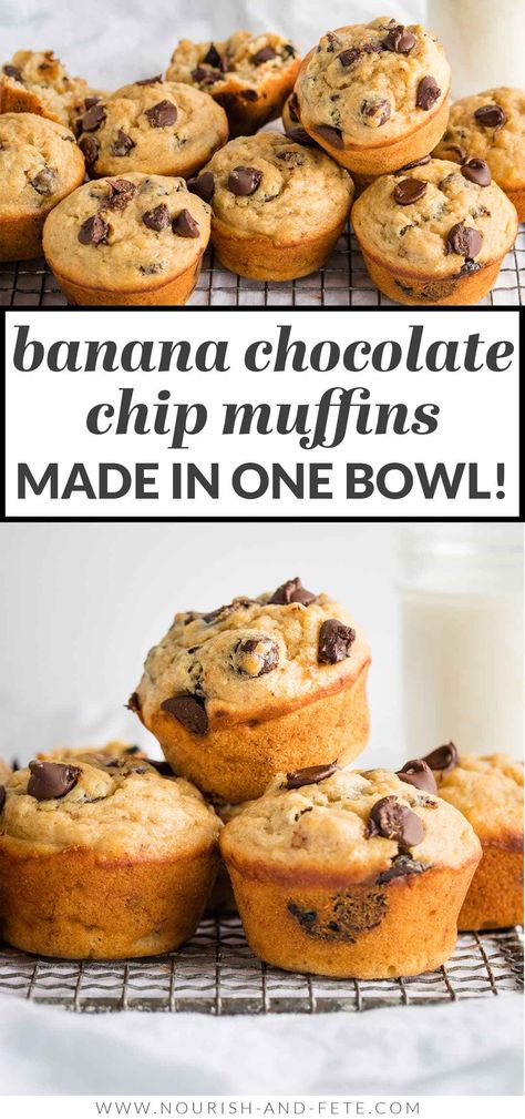 Dark Chocolate Chip Muffins, Moist Banana Chocolate Chip Muffins, Easy Banana Chocolate Chip Muffins, Banana Choc Chip Muffins, Choc Chip Muffins, Banana Muffins Easy, Baking Power, Scone Recipes, Yogurt Muffins