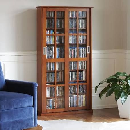 Wooden Bookcases With Glass Doors - Ideas on Foter Modern Library Room, Cozy Library Room, Dvd Library, Library Room Decor, House Room Design, Library Room Design, Wooden Almirah, Industrial Wall Shelves, Home Library Rooms