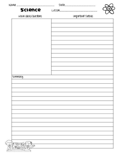 Cornell Notes Templates for Science - Freebie Biology Template, Personal Mission Statement Examples, Cornell Notebook, Mission Statement Examples, Phd Dissertation, Personal Statement Examples, Binder Cover Templates, Notes Templates, Cornell Notes Template