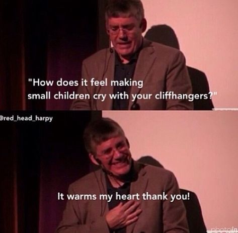 Rick Riordan is strangely how I'll probably react once I become a published author. The thought of making small children cry is just...wow. :D The Kane Chronicles, Zio Rick, Percy Jackson Characters, Percy Jackson Memes, Magnus Chase, Percy Jackson Art, Kane Chronicles, Rick Riordan Books, Percy Jackson Books