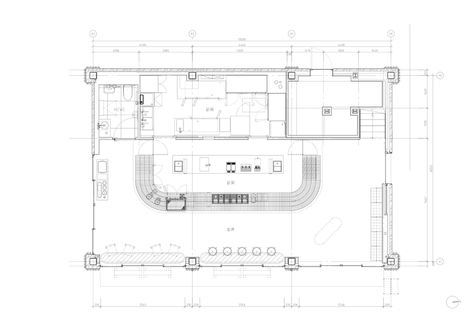 Gallery of Blue Bottle Coffee Shibuya Cafe / Keiji Ashizawa Design - 20 Cafe Kitchen Design, Cafe Floor Plan, Keiji Ashizawa, Cafe Plan, Tiled Coffee Table, Blue Bottle Coffee, Studios Architecture, Kitchen Designs Layout, Coffee Shop Design