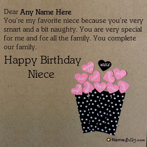 Happy Birthday Niece Messages, Happy Birthday Niece Wishes, Birthday Wishes For Niece, Happy Birthday My Dear, Niece Birthday Wishes, Happy Birthday Niece, Unique Birthday Wishes, Birthday Cards For Niece, Happy 18th Birthday