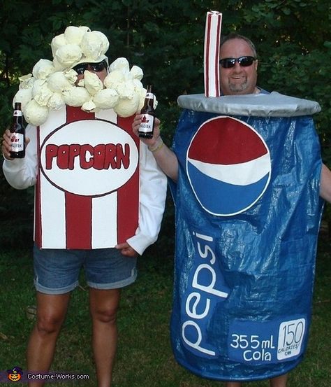 Popcorn Costume, Food Halloween Costumes, Halloween Circus, Halloween Costumes 2016, Homemade Popcorn, Food Costumes, Halloween Costume Idea, Homemade Halloween Costumes, Hallowen Costume