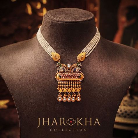 Photo From Bridal Jharokha Necklaces - By Manubhai Jewellers Gold Diamond Necklace Set, Diamond Jewellery Set, Manubhai Jewellers, Antique Necklaces Design, New Gold Jewellery Designs, Modern Gold Jewelry, Antique Jewellery Designs, Gold Jewelry Simple Necklace, Gold Mangalsutra Designs