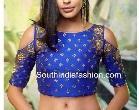 embroidered cold soulder crop top 600x476 photo Casual Blouse Designs, Lengha Blouse Designs, Christmas Fashion Outfits, Blouse Tops Designs, Cold Shoulder Crop Top, Crochet Top Outfit, Crop Top Designs, Blouse Designs Indian, Silk Saree Blouse Designs